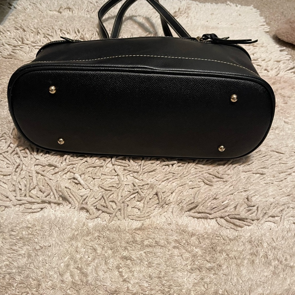 Dooney & Bourke Black Tote with Stitch Detail - Picture 5 of 12